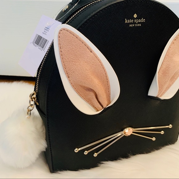 kate spade Bags Kate Spade Rabbit Sammi Hop To It Black Backpack